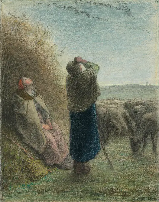 Le Passage des oies sauvages (circa 1862-63) by Jean-François Millet